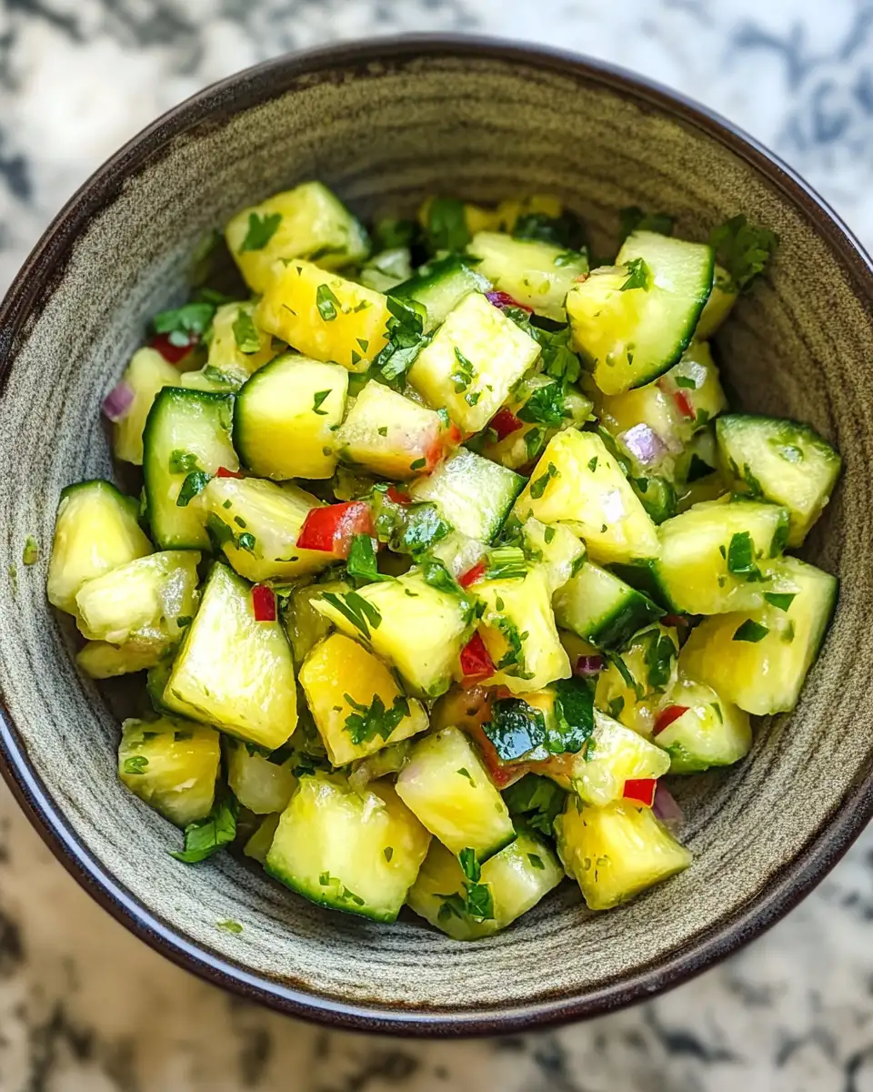 Zesty Pineapple Cucumber Salsa: A Refreshing Twist for Your Taste Buds 4 Final dish - Zesty Pineapple Cucumber Salsa: A Refreshing Twist for Your Taste Buds