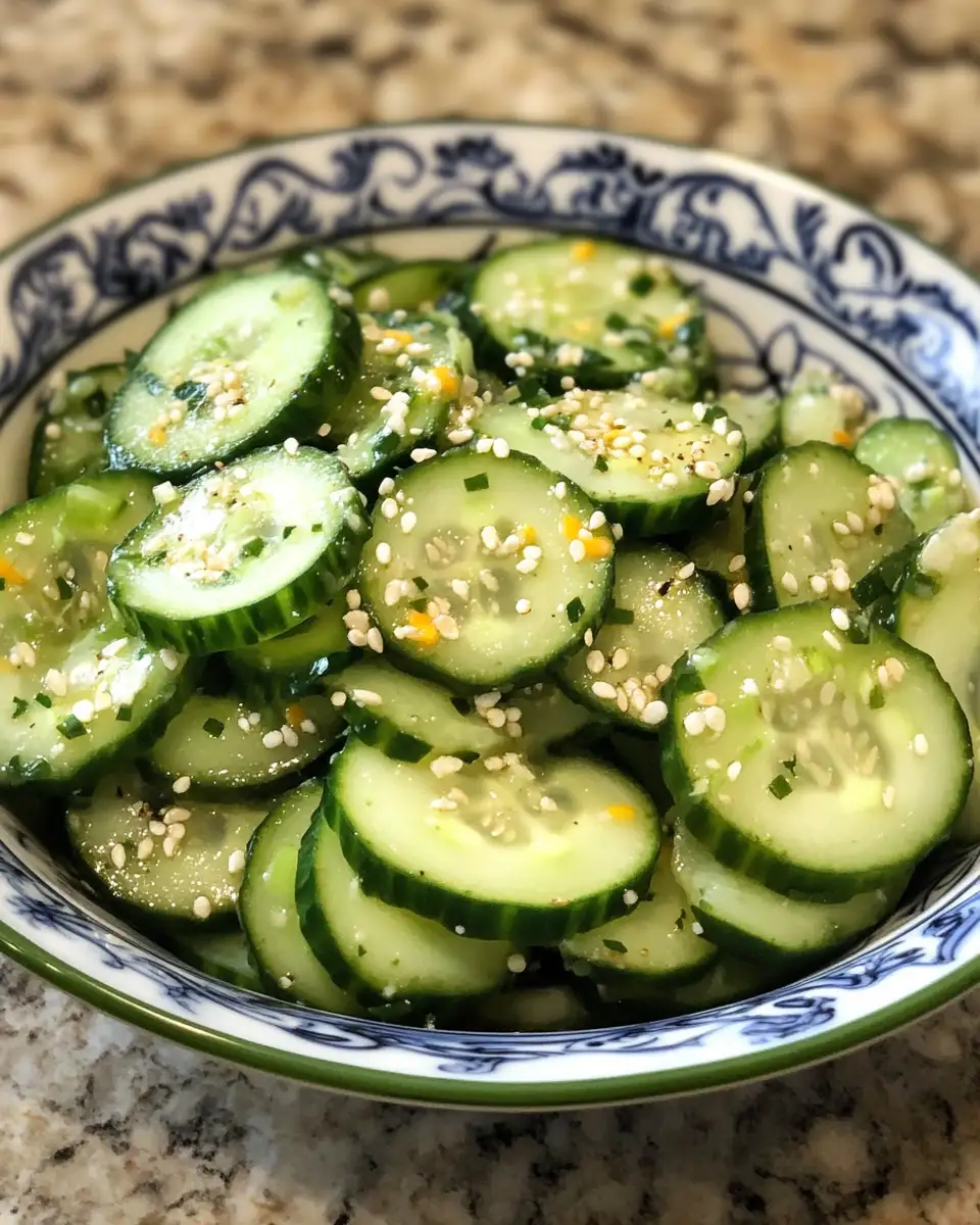 Refreshing Crunch: Quick and Easy Asian Cucumber Salad 6 Final dish - Refreshing Crunch: Quick and Easy Asian Cucumber Salad