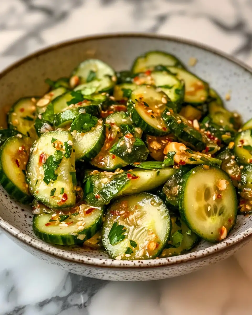 Zesty Asian Cucumber Salad in a Flash 6 Final dish - Zesty Asian Cucumber Salad in a Flash