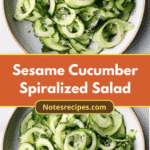 Sesame Cucumber Spiralized Salad: A Refreshing Twist on Crunchy Greens