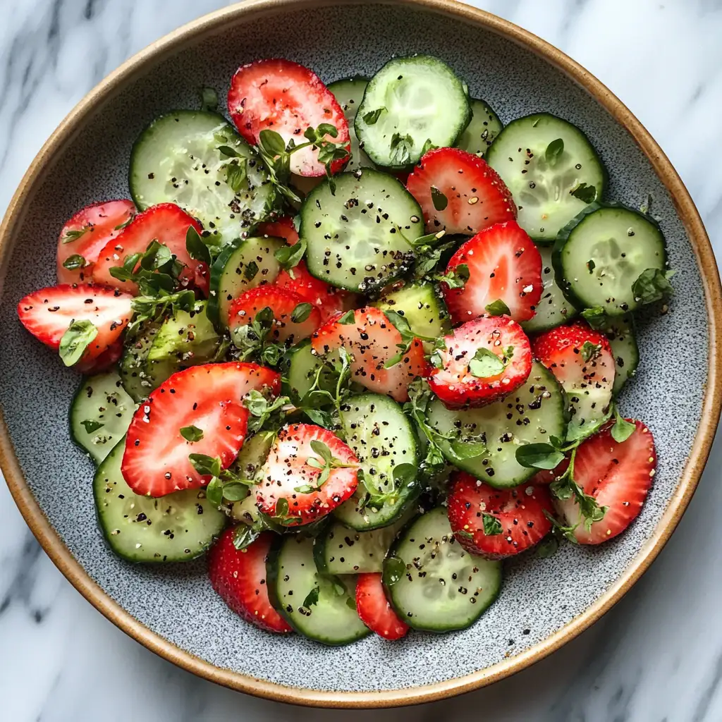 Refresh Your Palate with This Cucumber Strawberry Salad Sensation - Featured Image