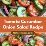 Refreshing Summer Delight Tomato Cucumber Onion Salad Recipe