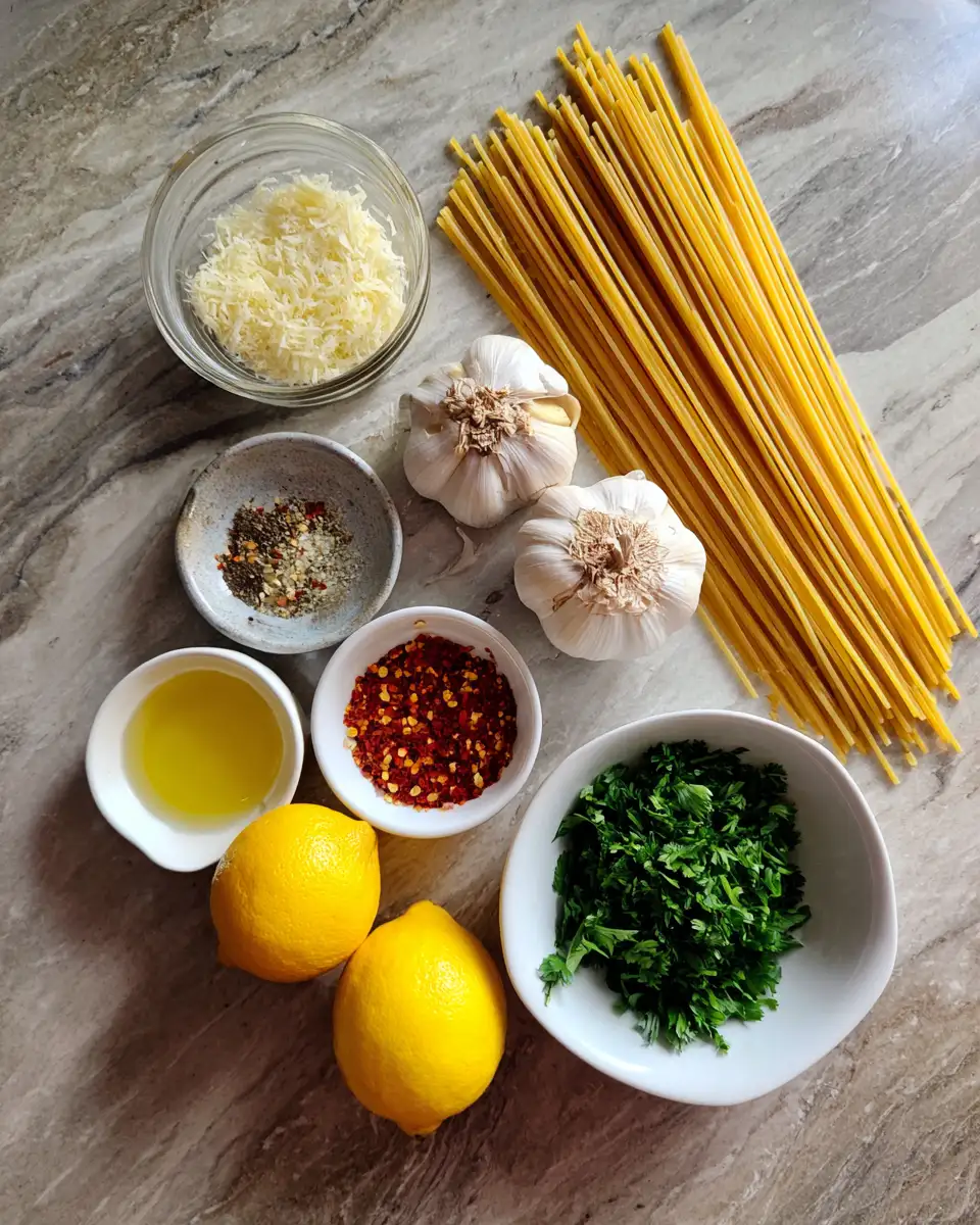 Ingredients for Speedy Gourmet Delight: 5-Minute Easy Pasta Recipe