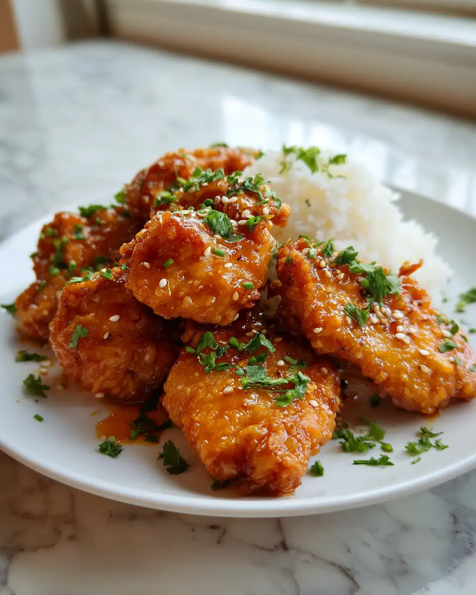 Crispy Delight: Air Fryer Honey Garlic Chicken Bliss - Featured Image