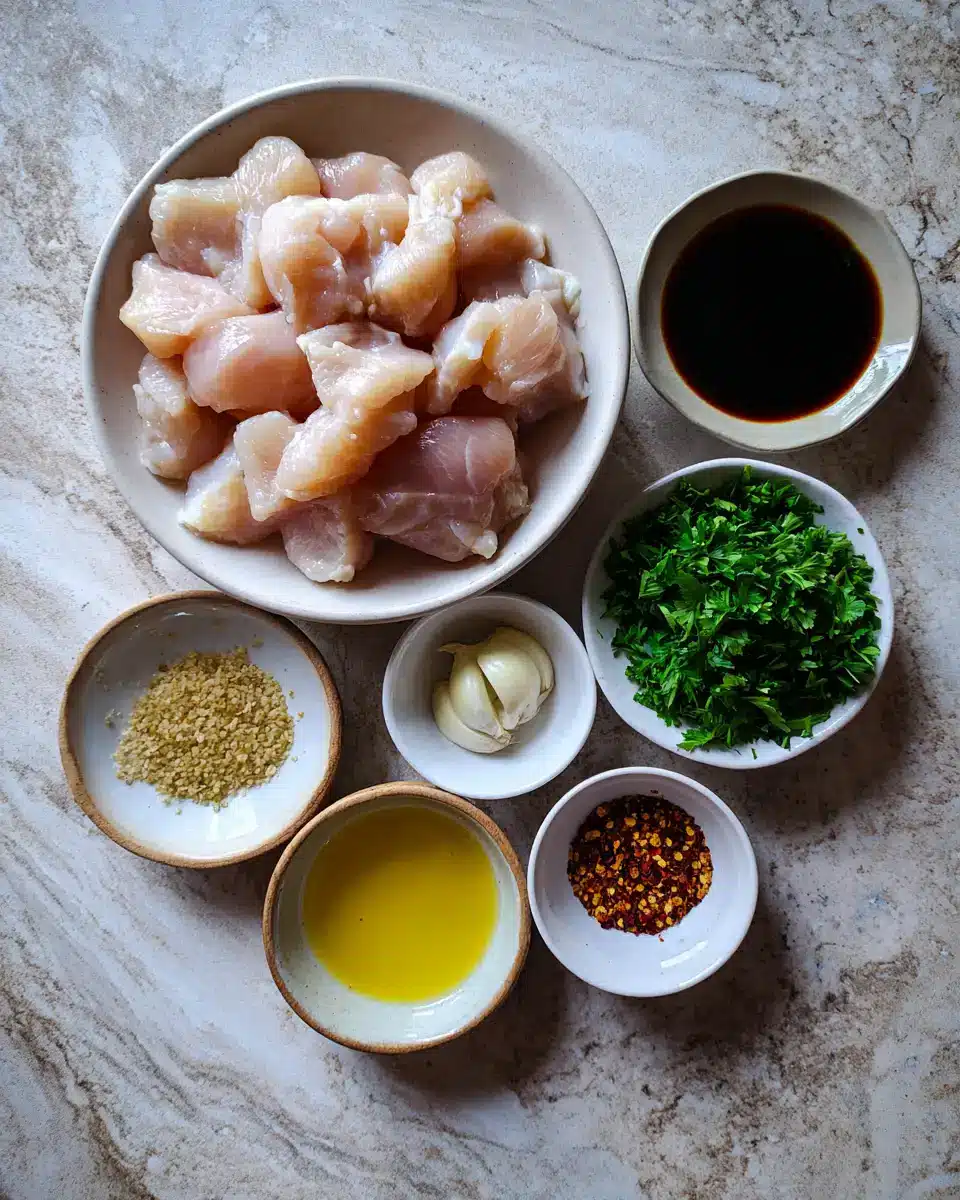 Ingredients for Crispy Delight: Air Fryer Honey Garlic Chicken Bliss