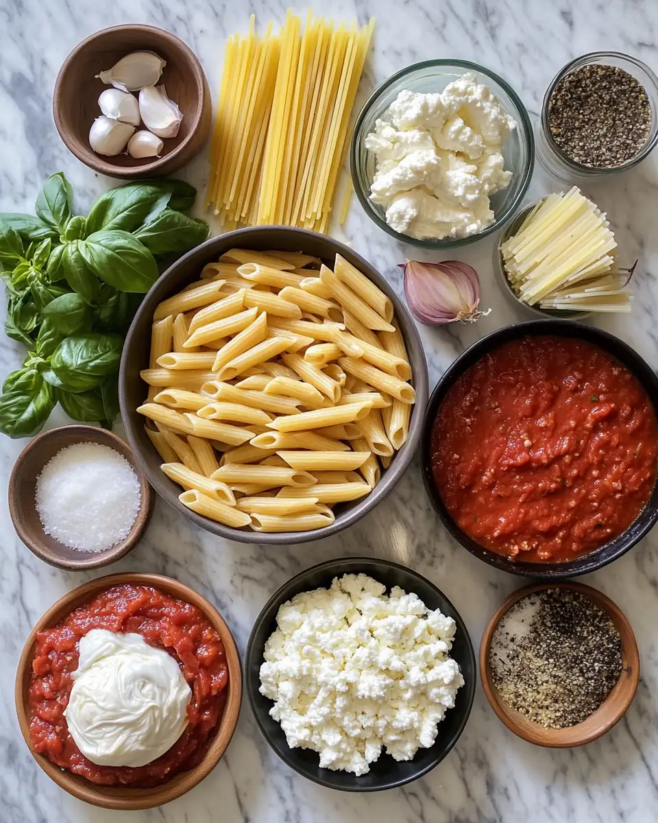 Irresistible Oven-Baked Pasta Recipe for Comfort Food Lovers 4 Ingredients for Irresistible Oven-Baked Pasta Recipe for Comfort Food Lovers