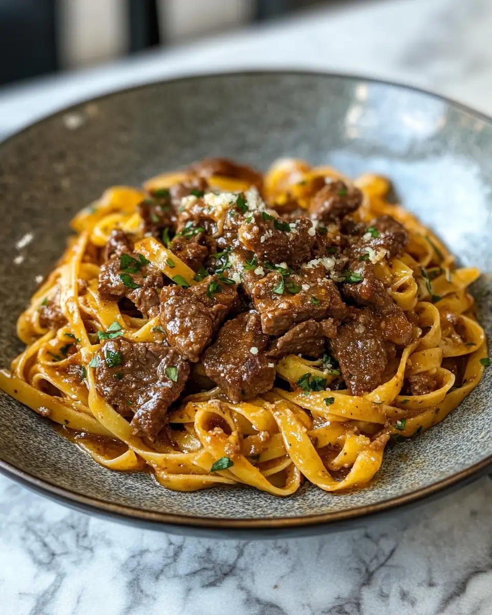 Beefy Bliss: An Irresistible Pasta Recipe to Satisfy Your Cravings 4 Final dish - Beefy Bliss: An Irresistible Pasta Recipe to Satisfy Your Cravings