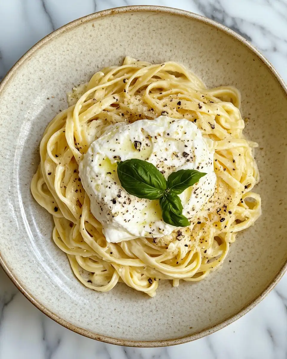 Creamy Indulgence: The Ultimate Pasta Recipe with Burrata 6 Final dish - Creamy Indulgence: The Ultimate Pasta Recipe with Burrata