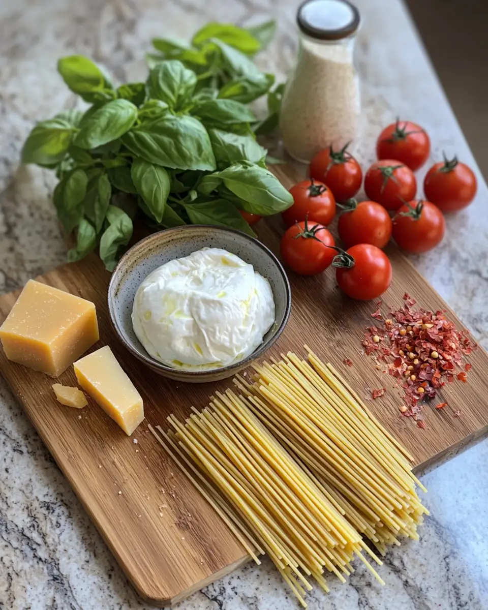 Creamy Indulgence: The Ultimate Pasta Recipe with Burrata 4 Ingredients for Creamy Indulgence: The Ultimate Pasta Recipe with Burrata