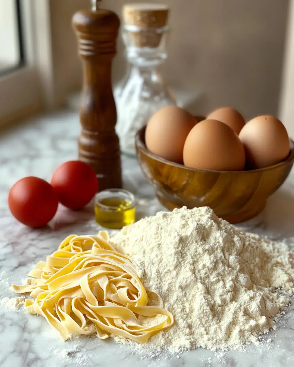 Ingredients for Unlock the Secret to Italian Cuisine: Perfect Pasta Recipe Dough for Homemade Delights