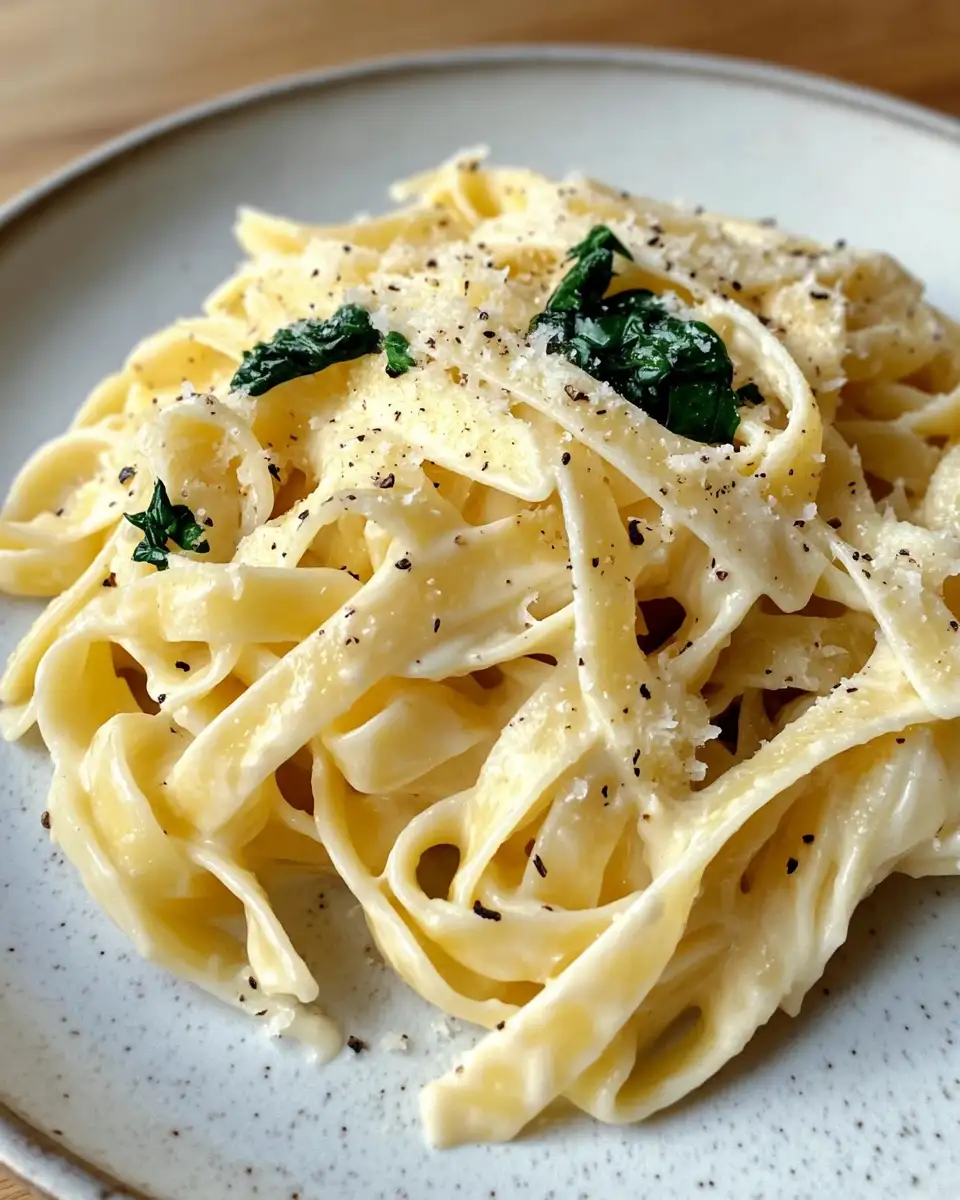 pasta recipe fettuccine - hero presentation dish