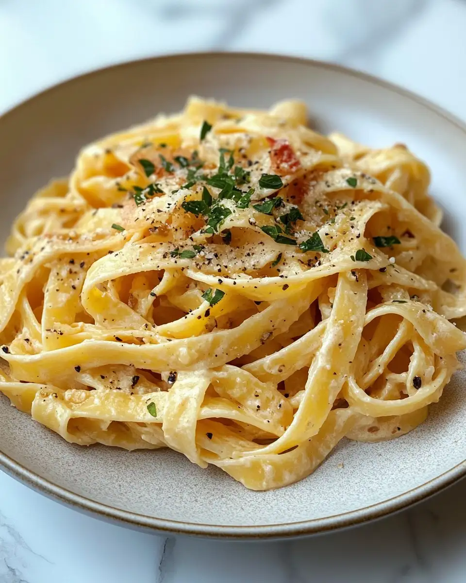 Final dish - Irresistible Creamy Pasta Recipe Fettuccine for Your Next Family Dinner