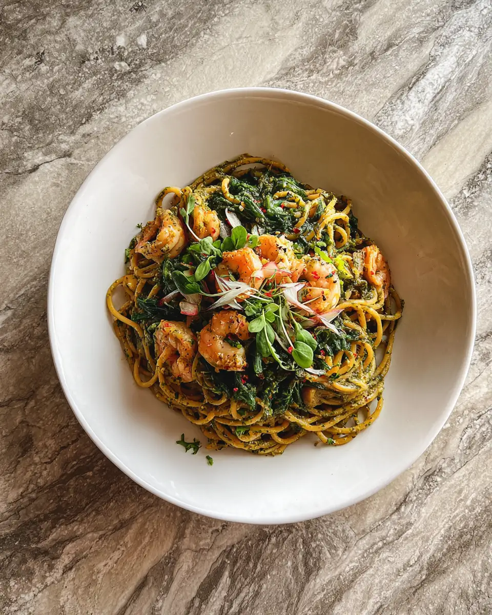 Green Goodness: A Vibrant Twist on Your Favorite Pasta Recipe 6 Final dish - Green Goodness: A Vibrant Twist on Your Favorite Pasta Recipe