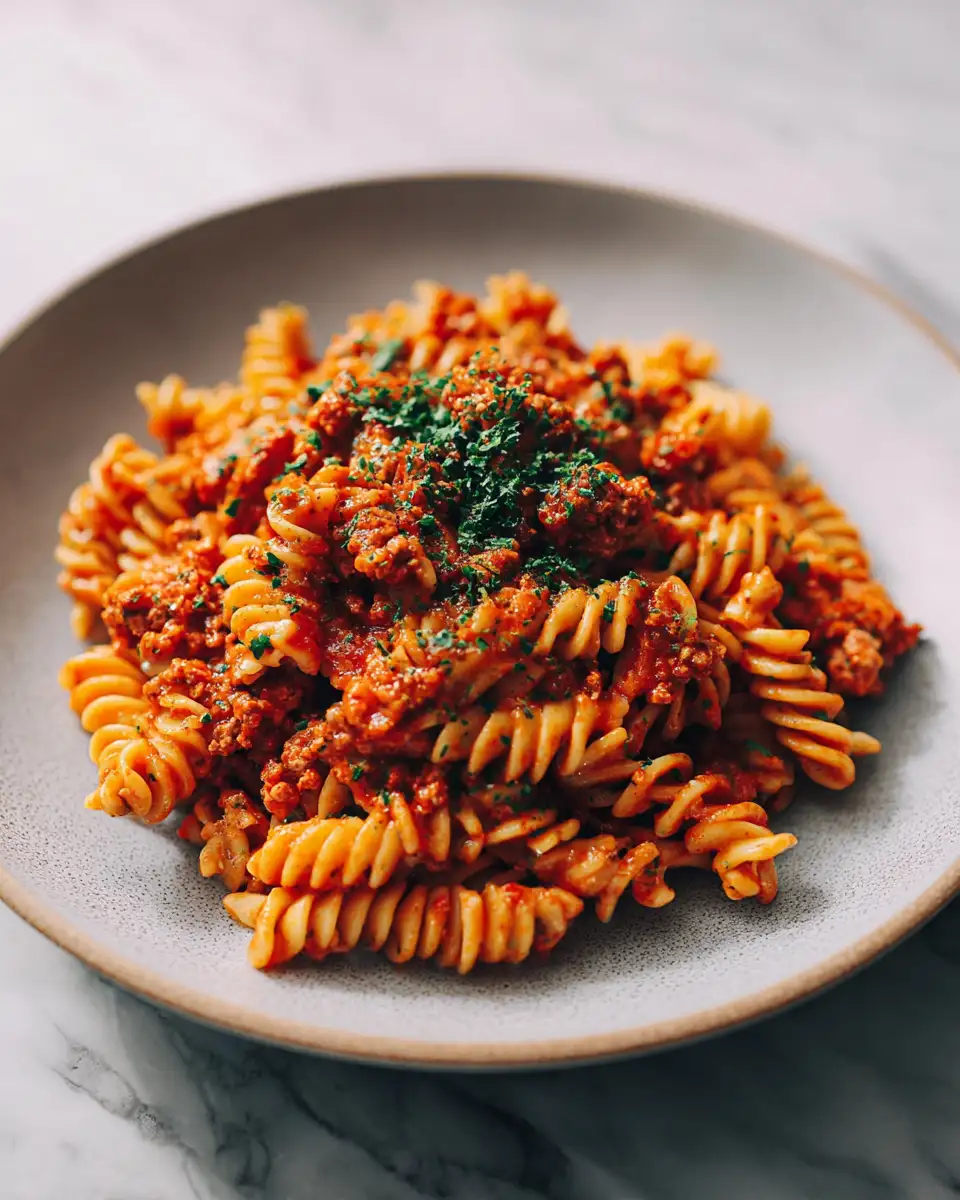 Savory Ground Turkey Pasta Delight - Featured Image