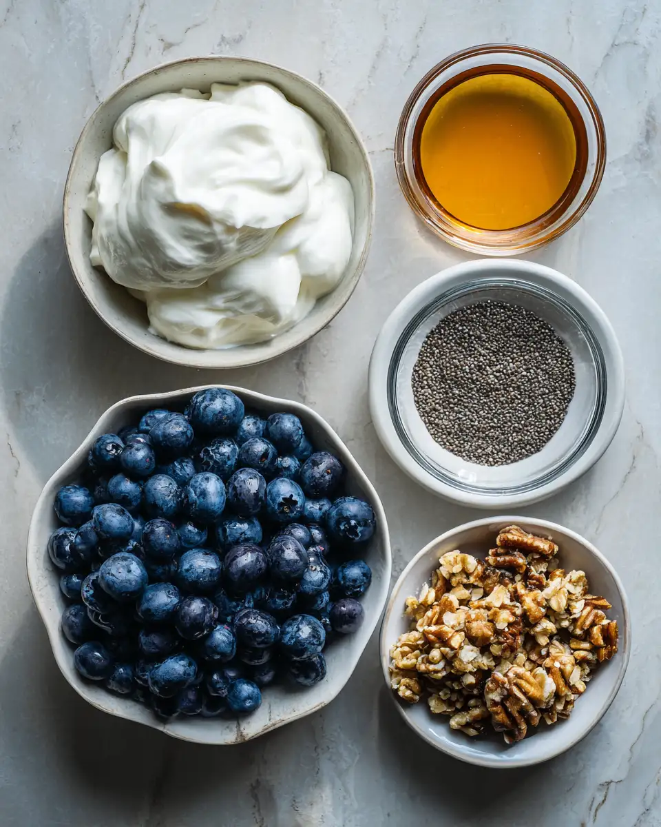 Ingredients for Discover the Best Blueberry Yogurt Recipe for a Refreshing Treat
