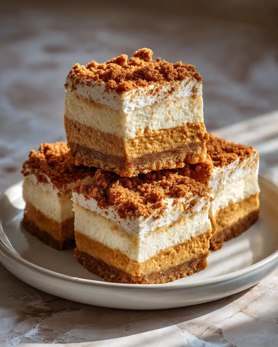 Irresistible Biscoff Pumpkin Cheesecake Bars You Need to Try - Featured Image