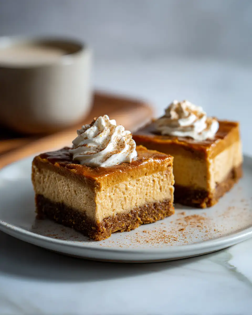 Final dish - Irresistible Biscoff Pumpkin Cheesecake Bars You Need to Try