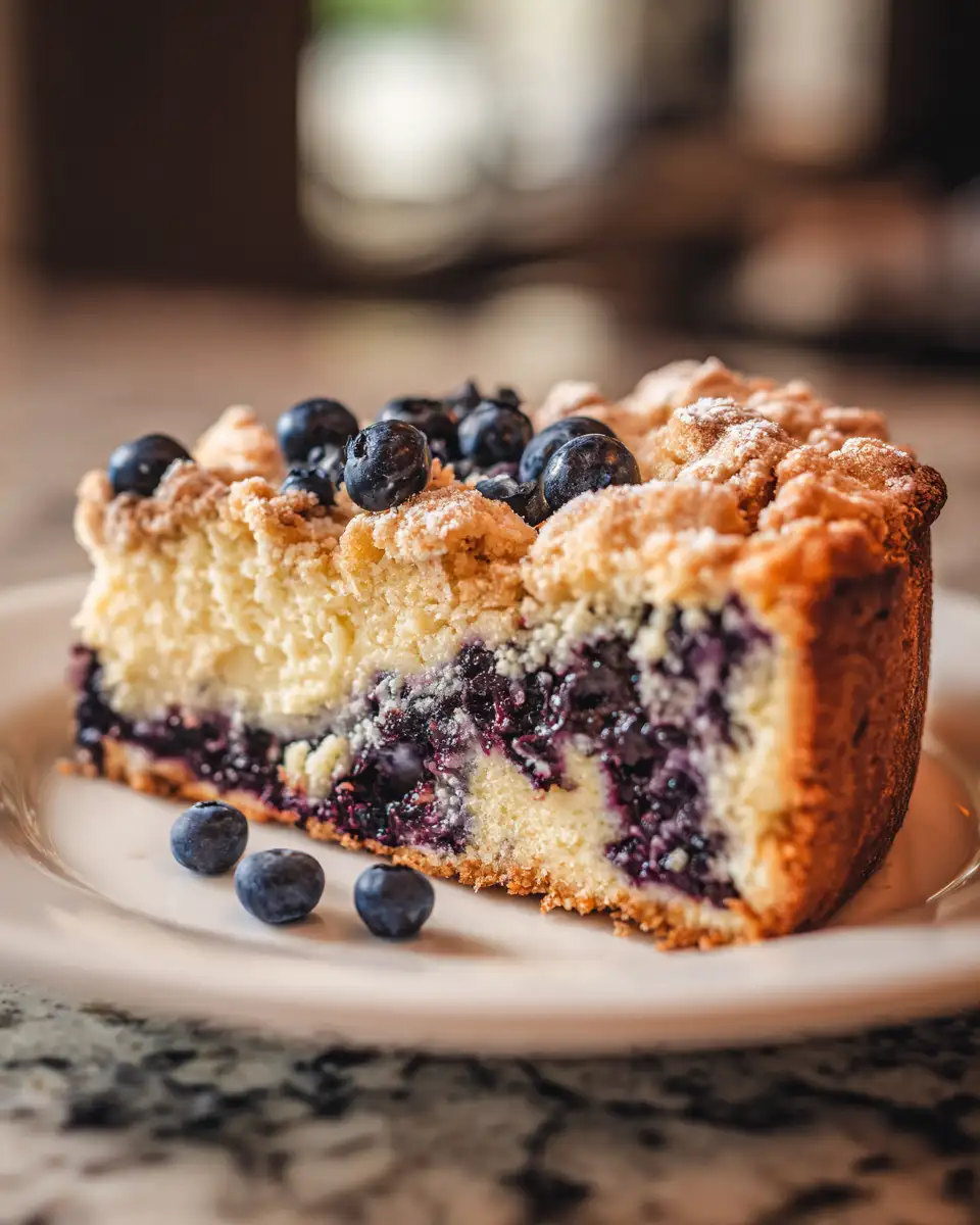 Final dish - Irresistible Blueberry Cream Cheese Coffee Cake Recipe You Have to Try