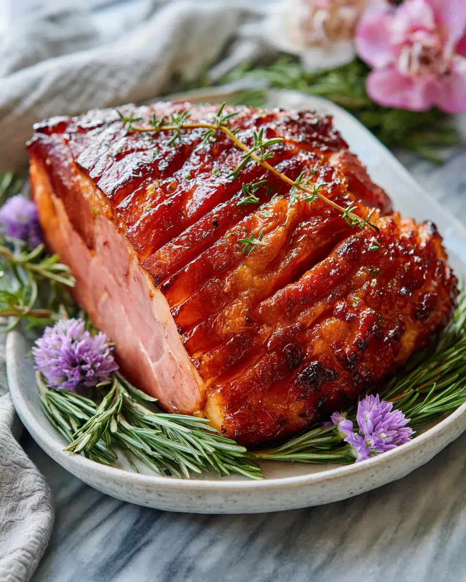 Final dish - Irresistible Brown Sugar Pineapple Glazed Ham Recipe That Steals the Show