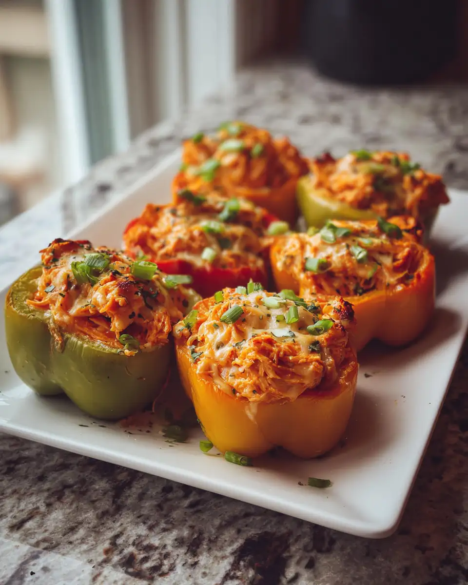 Spicy Buffalo Chicken Stuffed Peppers That Will Ignite Your Taste Buds - Featured Image
