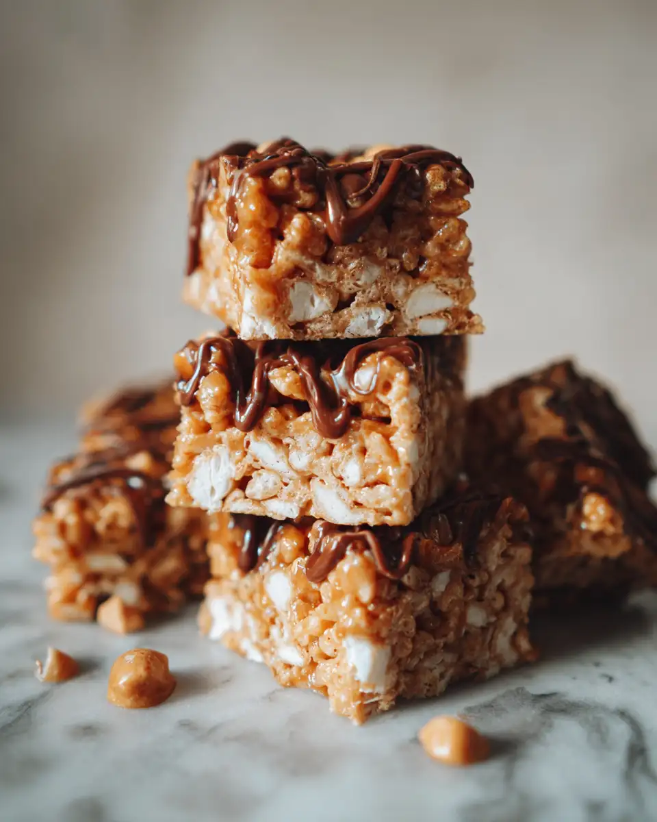 Indulge in Decadence with Caramel Turtle Rice Krispie Treats - Featured Image
