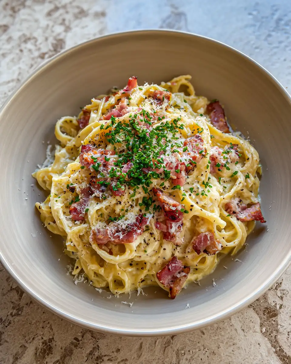 Carbonara Recipe Pasta Queen’s Ultimate Creamy Delight 6 Final dish - Carbonara Recipe Pasta Queen’s Ultimate Creamy Delight