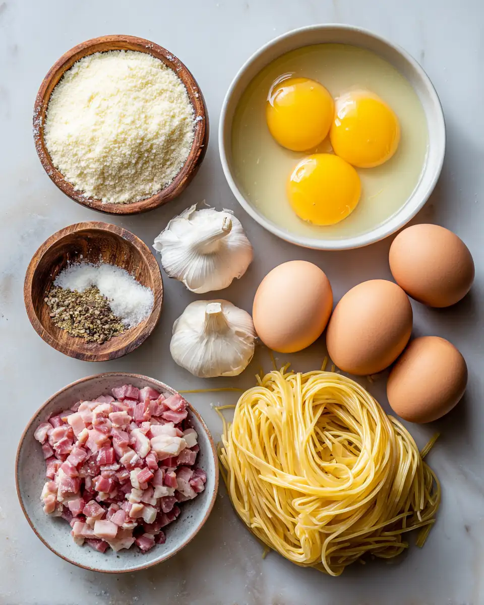 Carbonara Recipe Pasta Queen’s Ultimate Creamy Delight 4 Ingredients for Carbonara Recipe Pasta Queen’s Ultimate Creamy Delight