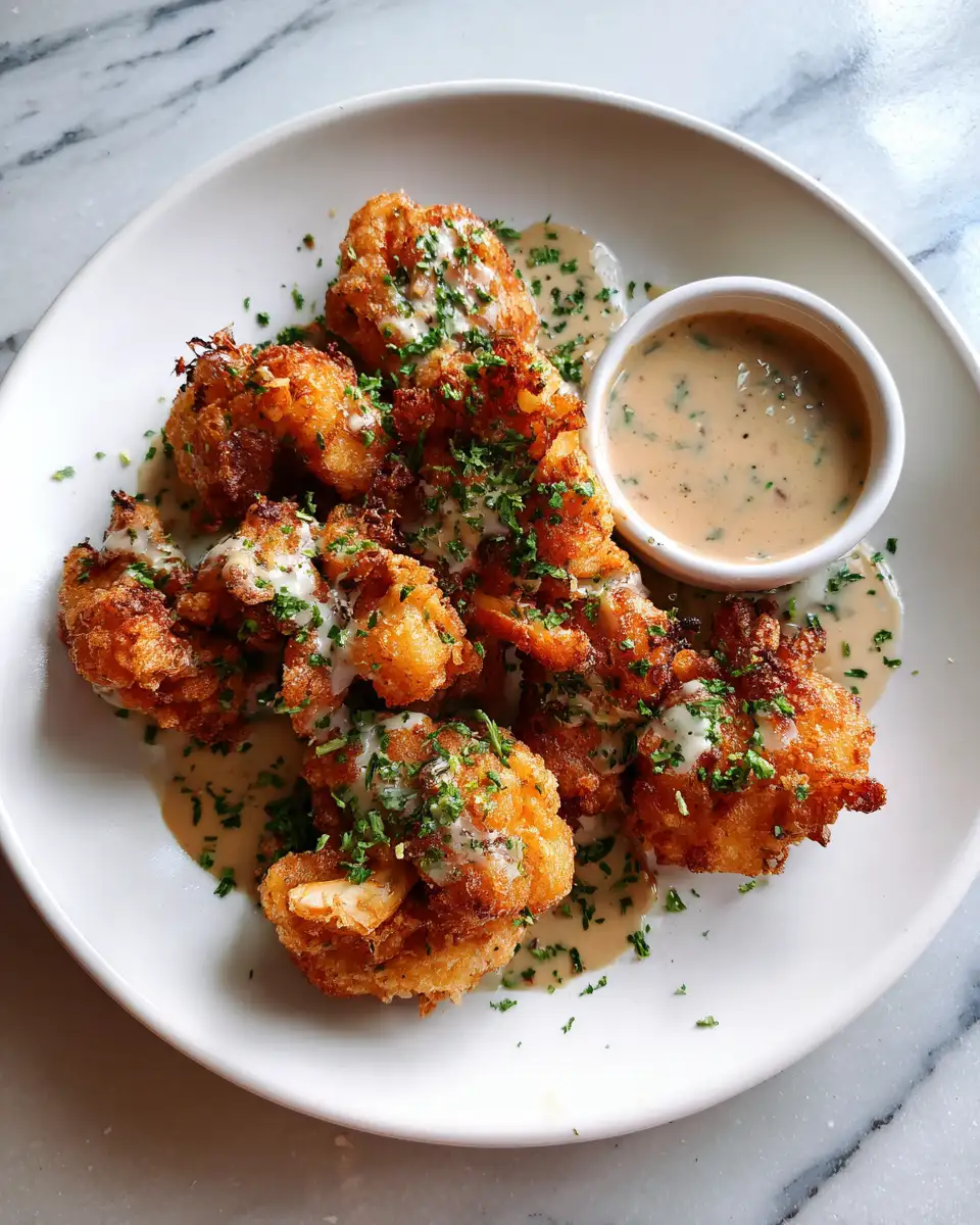 Champignons Frits Croustillants avec Sauce Ranch Maison à Tomber 4 Final dish - Champignons Frits Croustillants avec Sauce Ranch Maison à Tomber