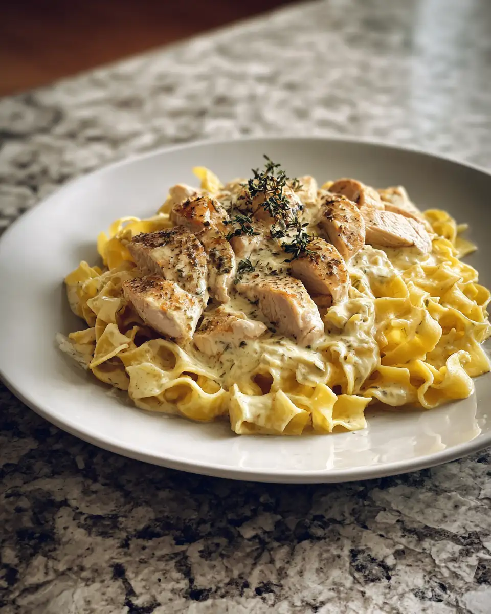 Final dish - Creamy Chicken Buttered Noodles Recipe You’ll Crave Tonight
