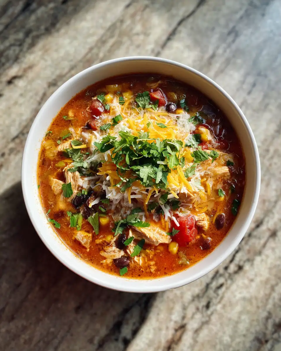 Final dish - Warm Up Your Soul with This Irresistible Chicken Tortilla Soup Recipe