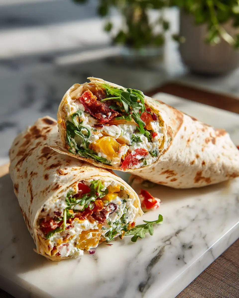 Final dish - Deliciously Fresh Cottage Cheese Wraps to Brighten Your Lunch Box