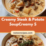 Hearty Comfort in a Bowl Creamy Steak and Potato Soup Recipe