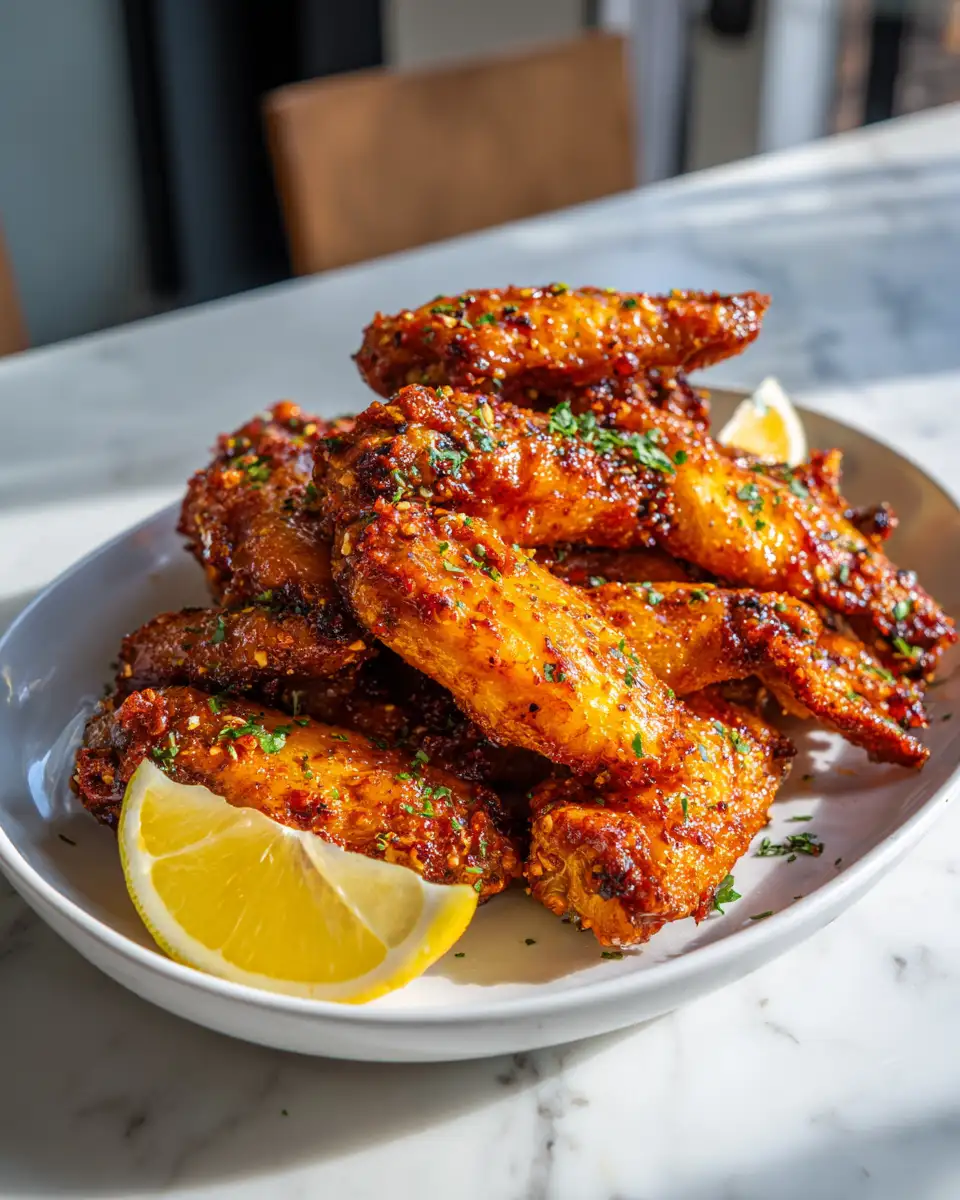 Irresistibly Crispy Honey Lemon Pepper Wings You Need to Try 6 Final dish - Irresistibly Crispy Honey Lemon Pepper Wings You Need to Try