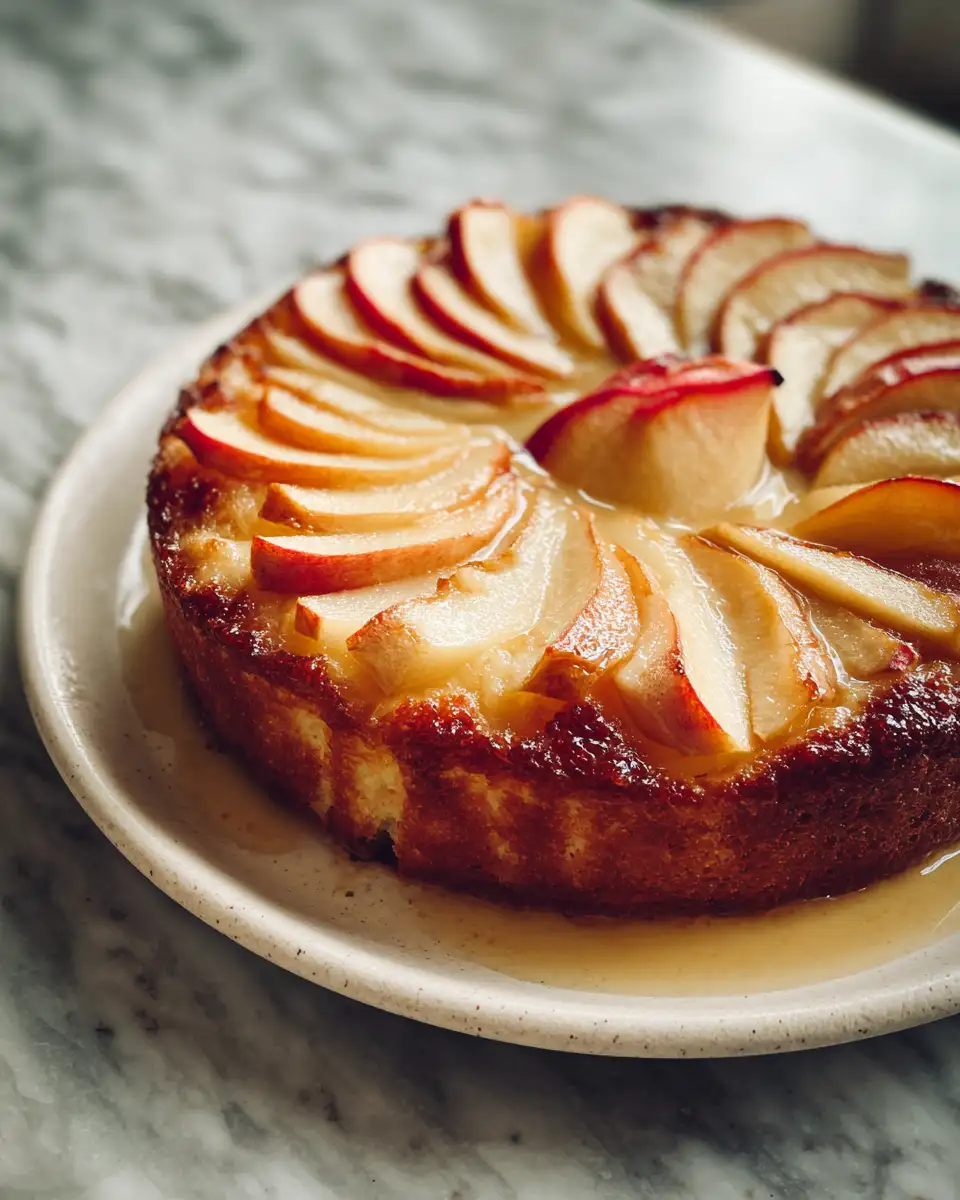 Final dish - Discover the Delightfully Light and Fruity French Apple Invisible Cake