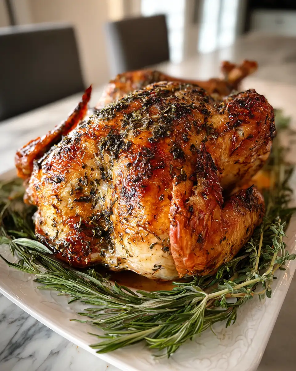 Garlic Herb Butter Roast Turkey That Will Elevate Your Holiday Feast - Featured Image