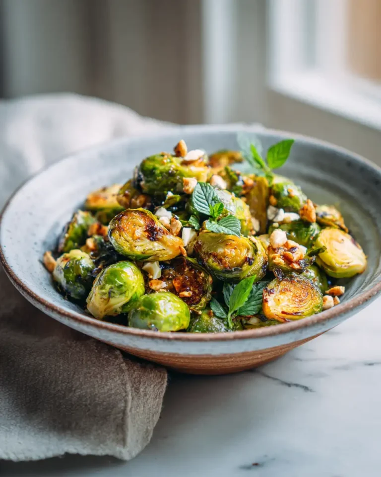 Irresistibly Sweet and Spicy Hot Honey Brussels Sprouts Recipe - Featured Image