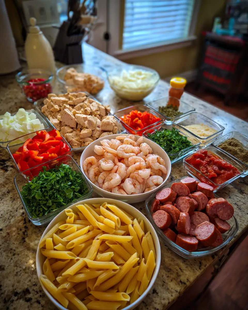 Spice Up Your Dinner with the Ultimate Jambalaya Pasta Recipe 4 Ingredients for Spice Up Your Dinner with the Ultimate Jambalaya Pasta Recipe