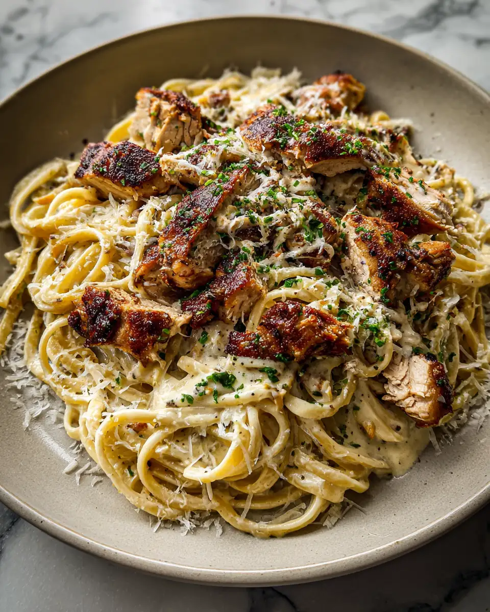 Spice Meets Cream: Irresistible Jerk Chicken Alfredo Pasta Recipe - Featured Image