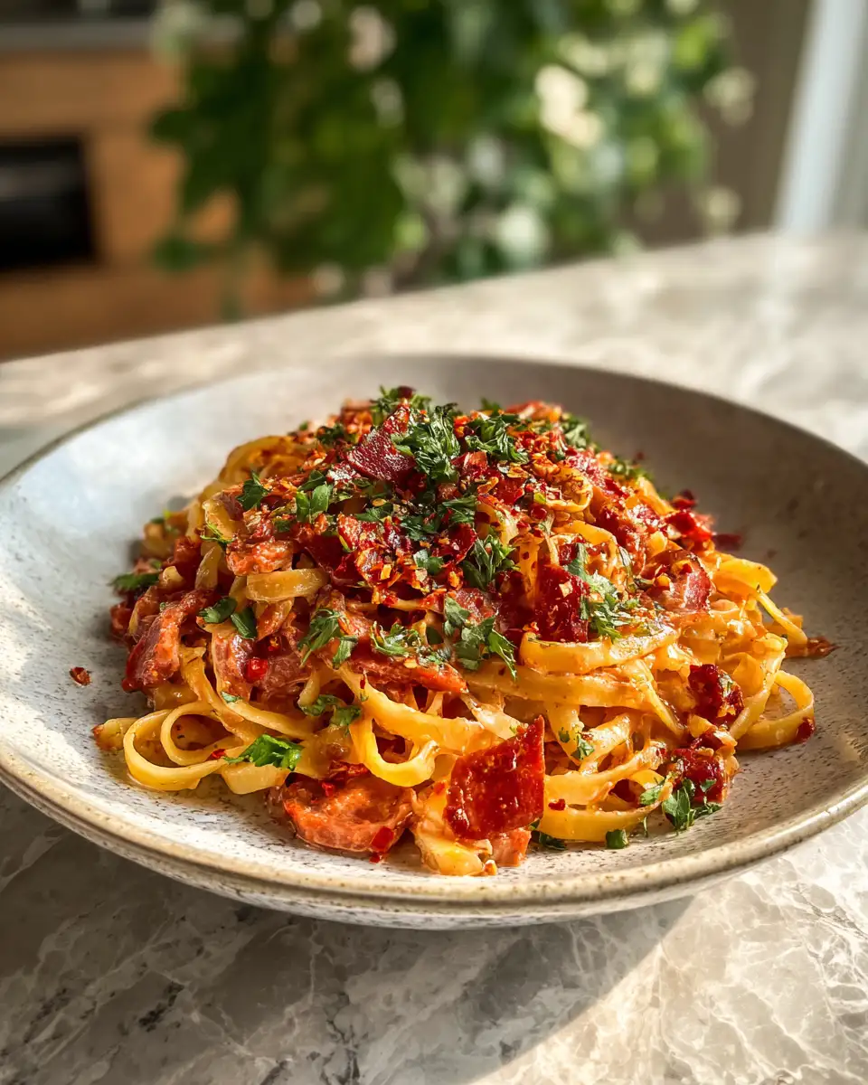 Irresistible Kalbasa Pasta Recipe That Will Spice Up Your Dinner Table - Featured Image