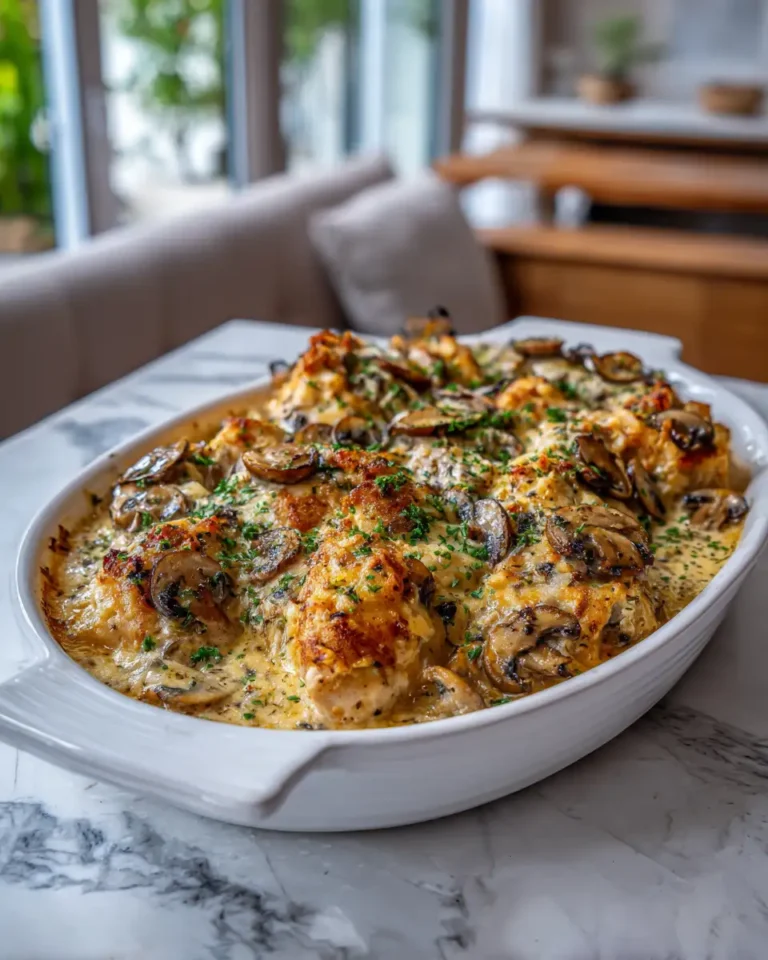 Irresistible Keto Garlic Mushroom Chicken Casserole Recipe You Need to Try - Featured Image