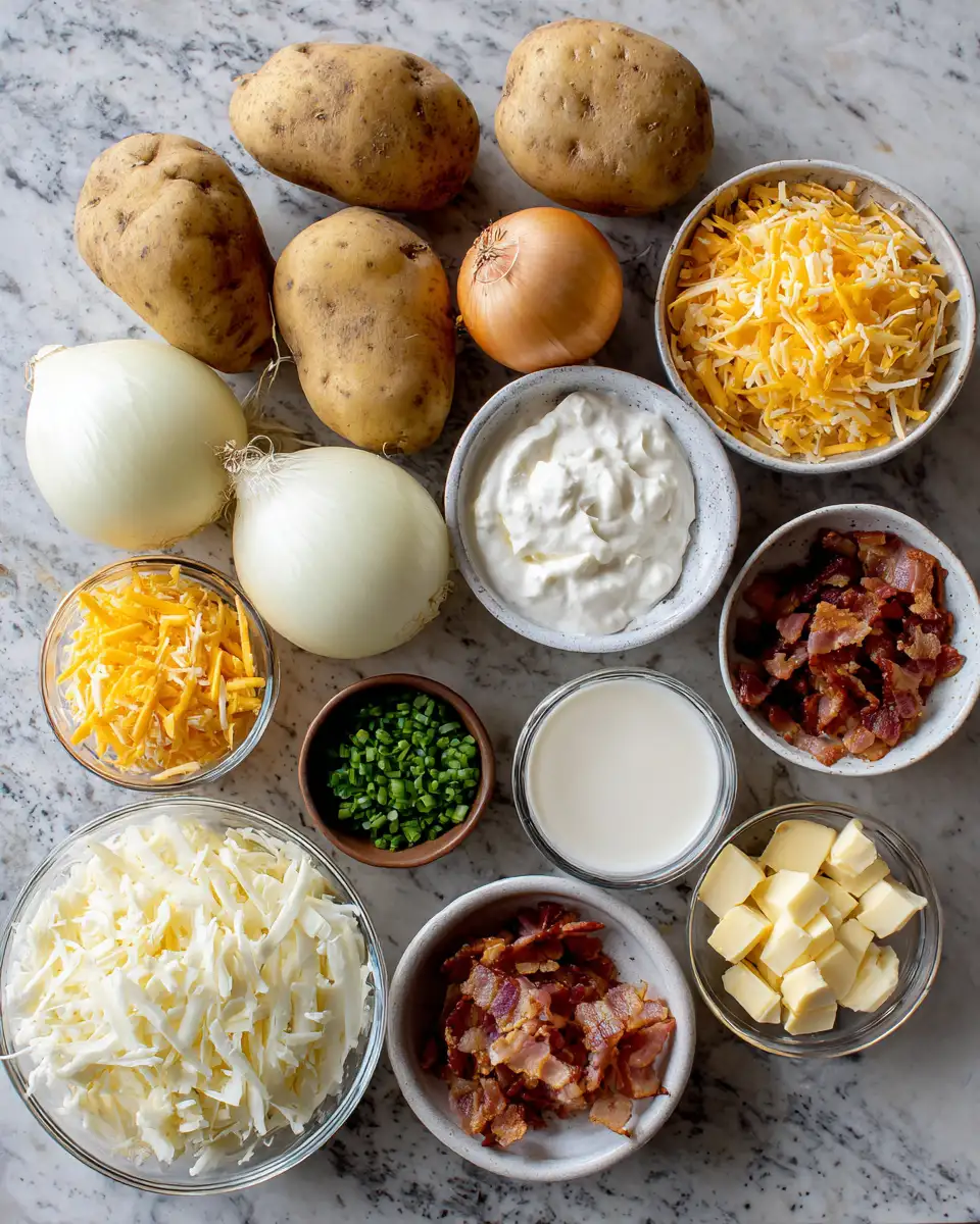 Ingredients for Ultimate Loaded Outback Potato Soup Recipe That Will Warm Your Soul