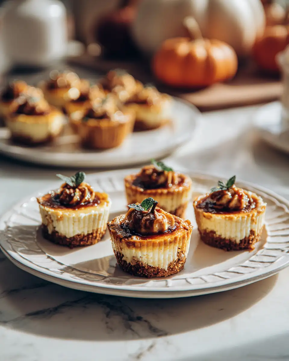 Irresistible Mini Pumpkin Swirled Cheesecakes You Need to Try 4 Final dish - Irresistible Mini Pumpkin Swirled Cheesecakes You Need to Try