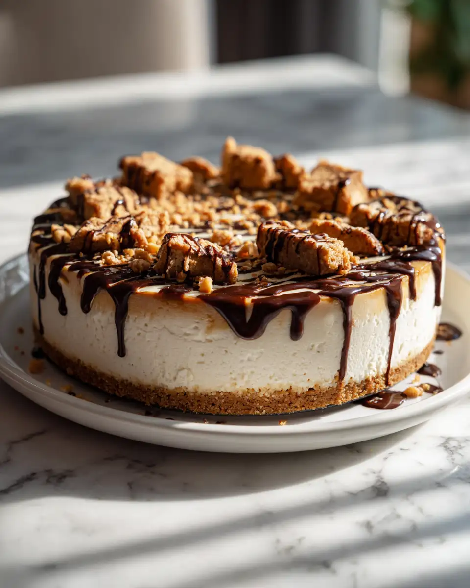 Final dish - Irresistible No-Bake Cookie Dough Cheesecake Recipe You Need to Try