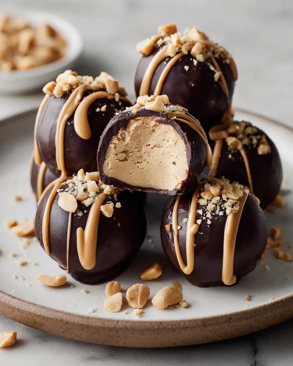 Final dish - Irresistible No-Bake Peanut Butter Cheesecake Balls You Have to Try