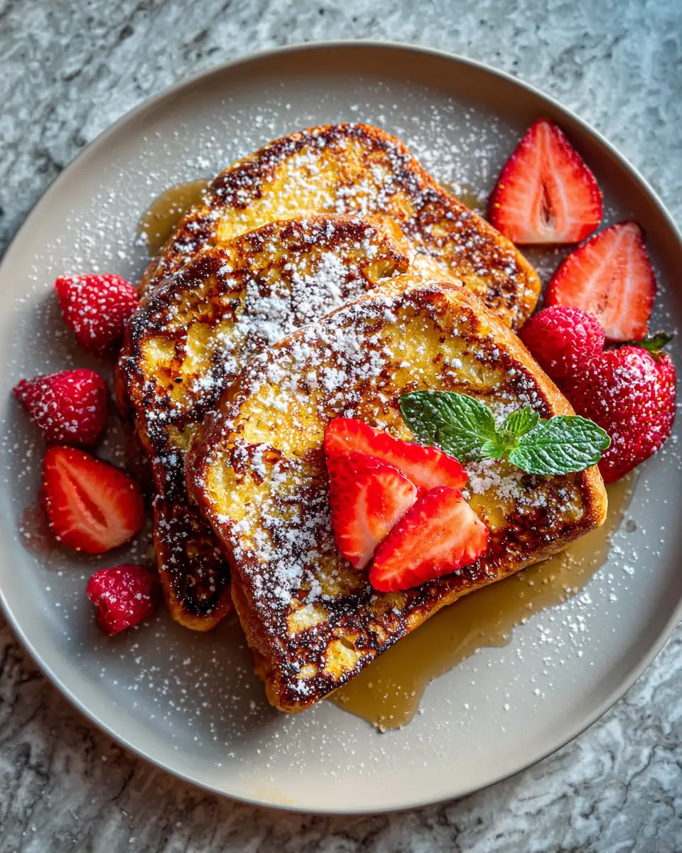 Wake Up to Decadence with Overnight Crème Brûlée French Toast 2 Final dish - Wake Up to Decadence with Overnight Crème Brûlée French Toast