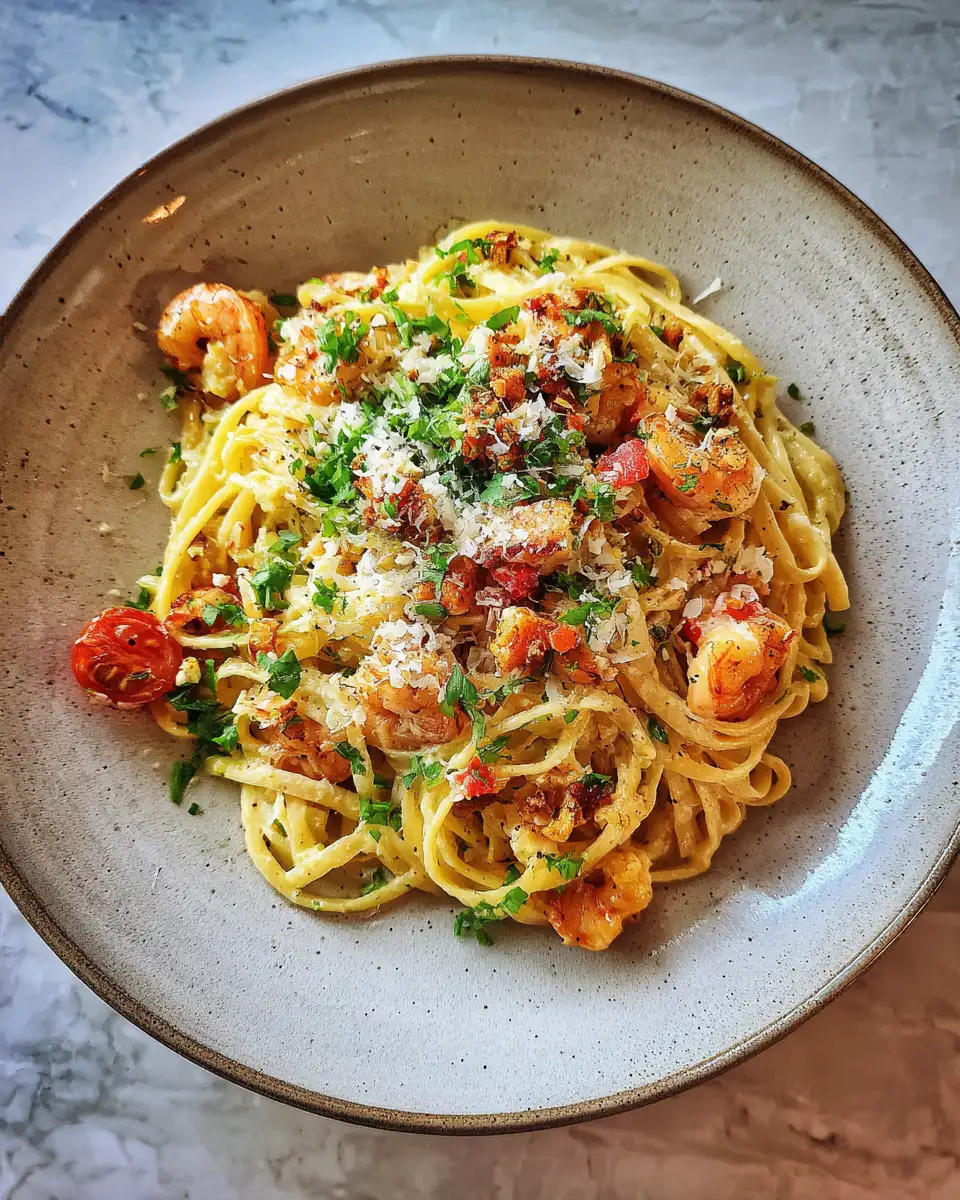 Final dish - Deliciously Creamy Pasta Recipe Lactose Free and Full of Flavor