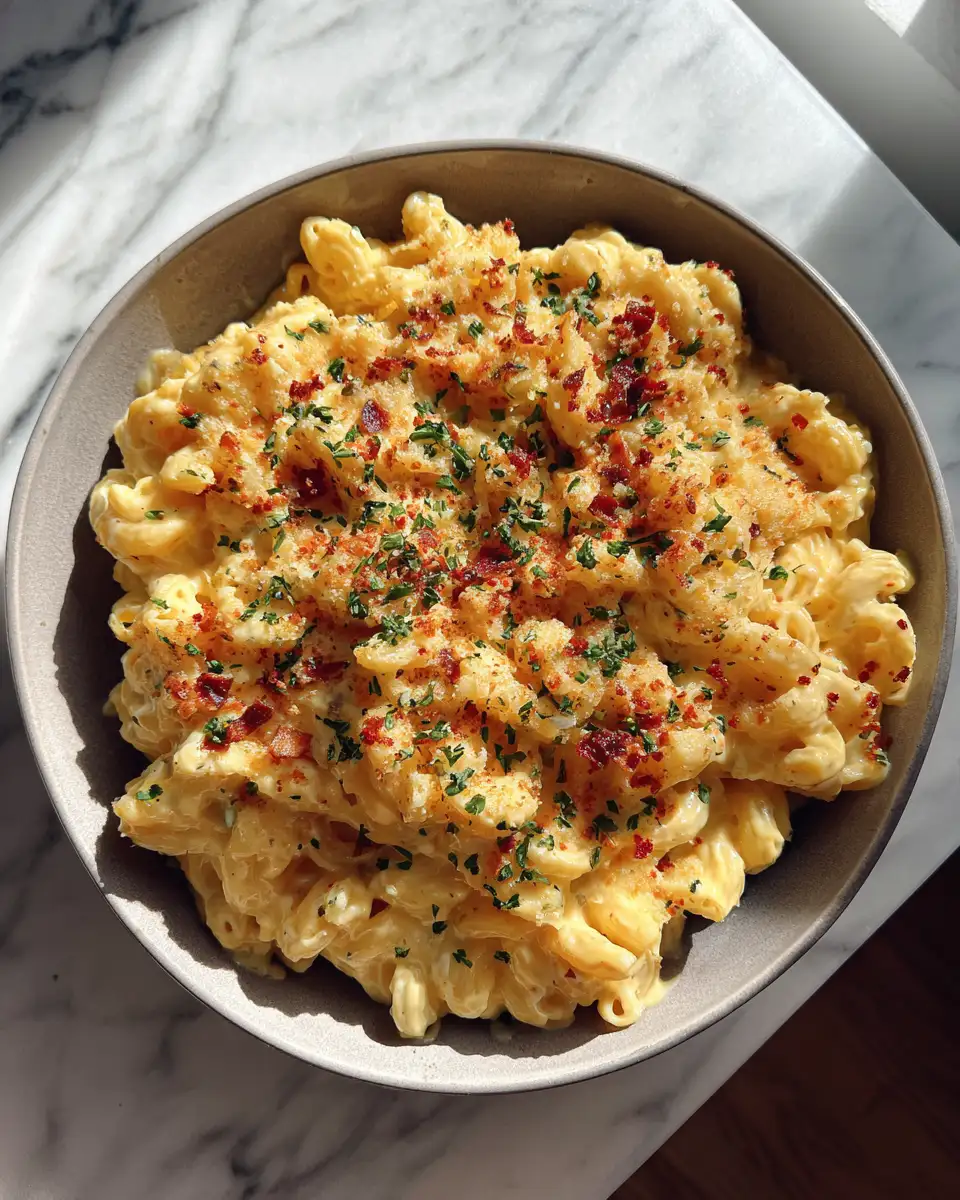 Final dish - Creamy Comfort Delight Pasta Recipe Mac and Cheese Made Easy