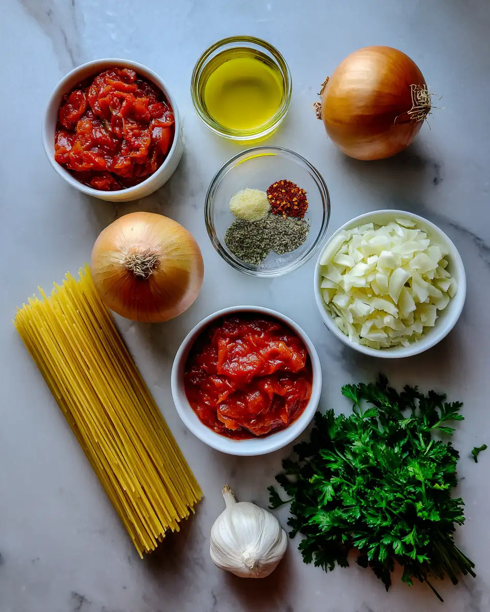 Ingredients for The Ultimate Pasta Recipe Marinara That Will Delight Your Taste Buds