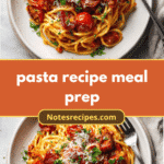 Easy and Delicious Pasta Recipe Meal Prep Ideas for Busy Weekdays