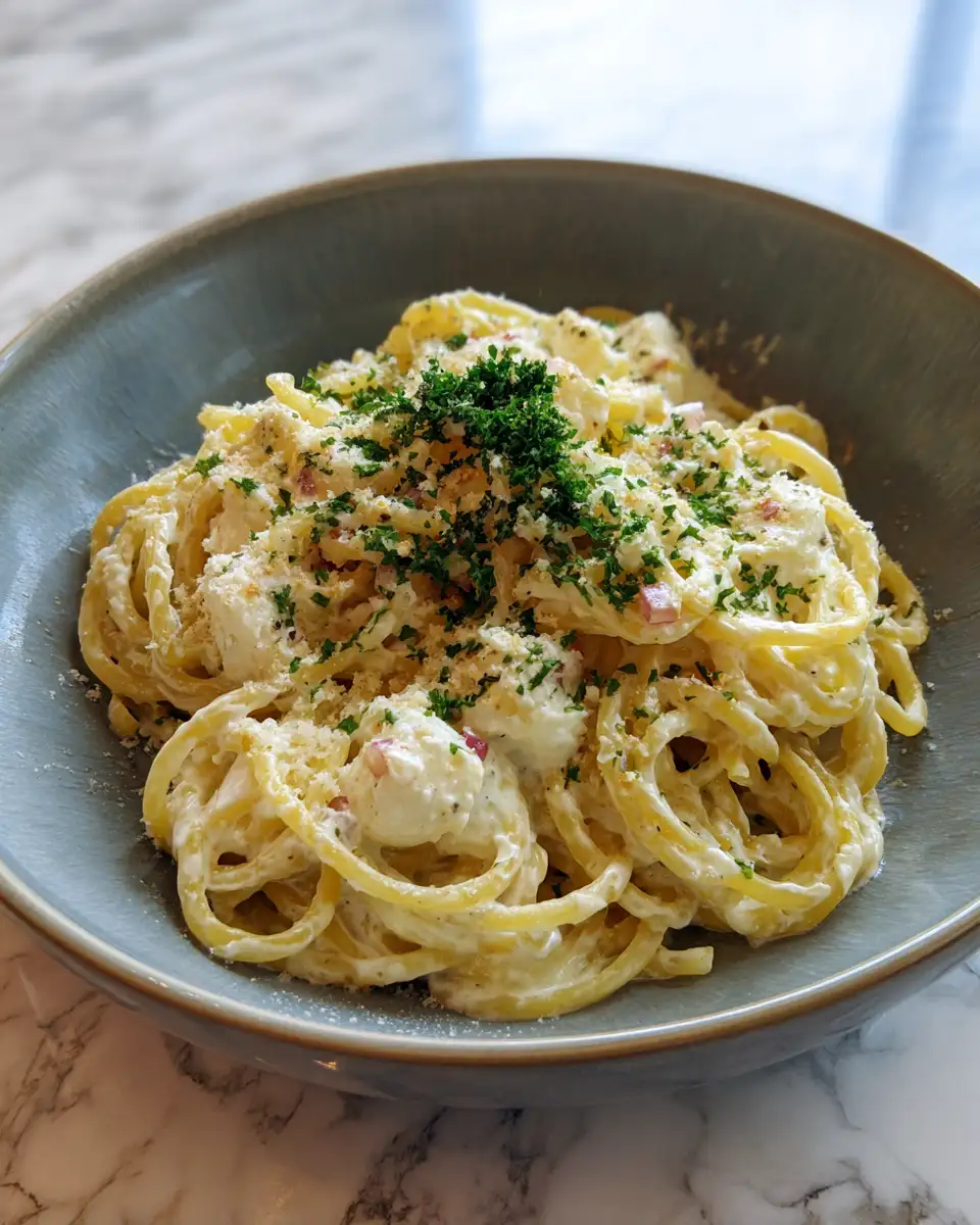 Final dish - Creamy Mozzarella Pasta Recipe You Need to Try Tonight
